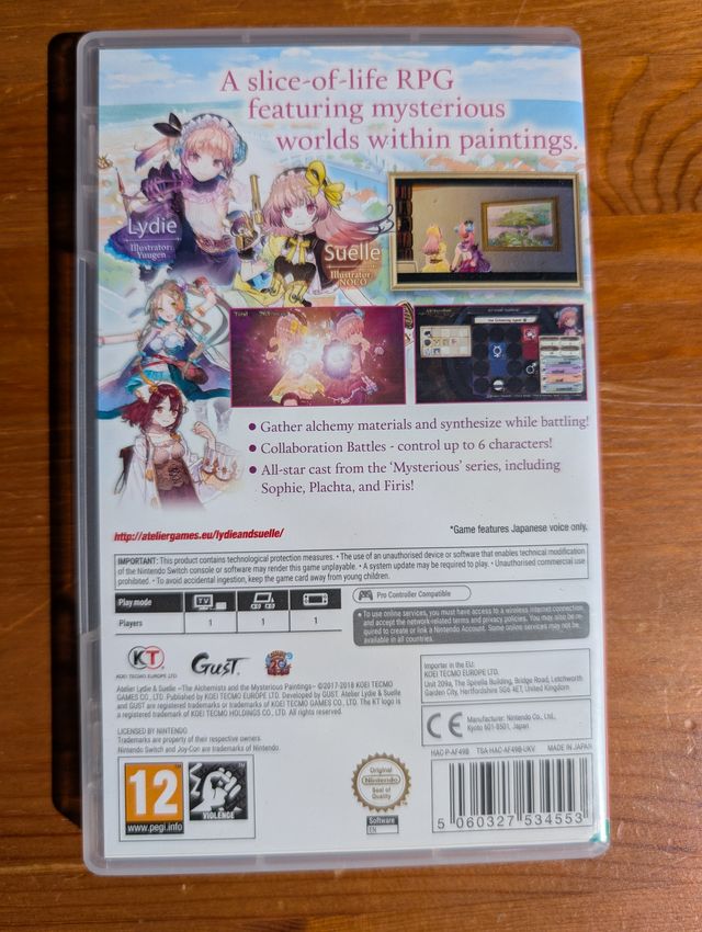 Atelier Lydie & Suelle Nintendo Switch