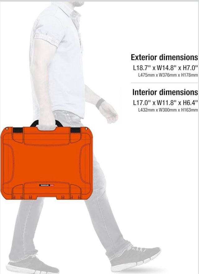 NANUK 925 Valigia rigida impermeabile con schiuma