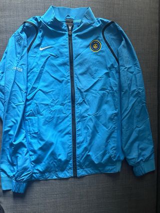 Felpa Nike Inter Impermeabile Zip Azzurra