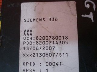 Caja de fusibles RENAULT SCENIC 8200780018 U118400150J 8200714305