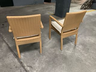 Pareja Sillones Rattan Plastificado