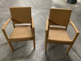 Pareja Sillones Rattan Plastificado