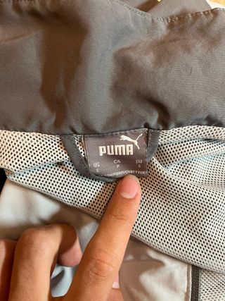 Chándal Puma Negro Gris Blanco