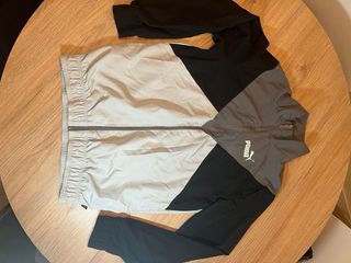 Chándal Puma Negro Gris Blanco