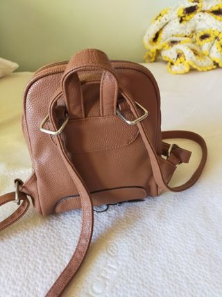 Mochila mini marrón