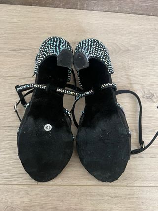 Syrads Zapatos Baile Latino Pedrería Talla 40