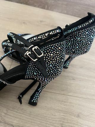 Syrads Zapatos Baile Latino Pedrería Talla 40