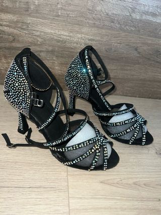 Syrads Zapatos Baile Latino Pedrería Talla 40