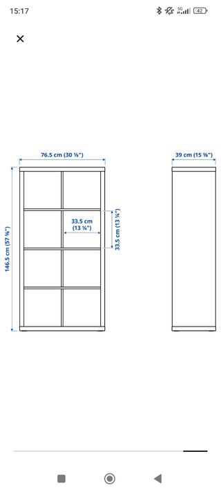 Estantería modular IKEA completamente nueva