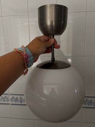 Lámpara de techo Criatak bola cristal y metal