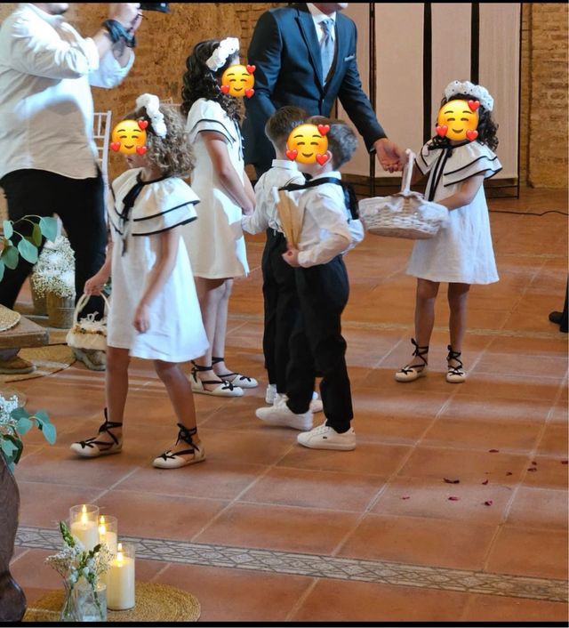 Capa y diademas niña boda baby Triana