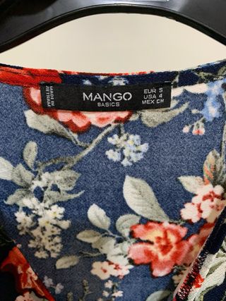 Vestido flores Mango