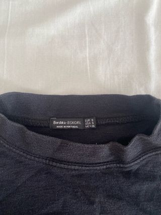 Camiseta Bershka negra Talla S