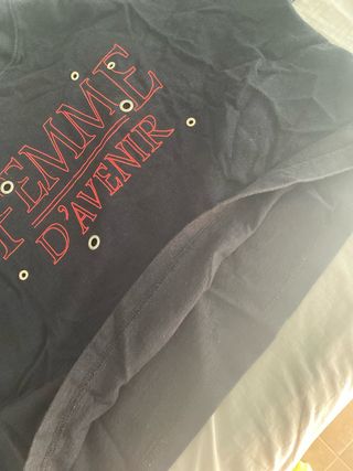 Camiseta Bershka negra Talla S