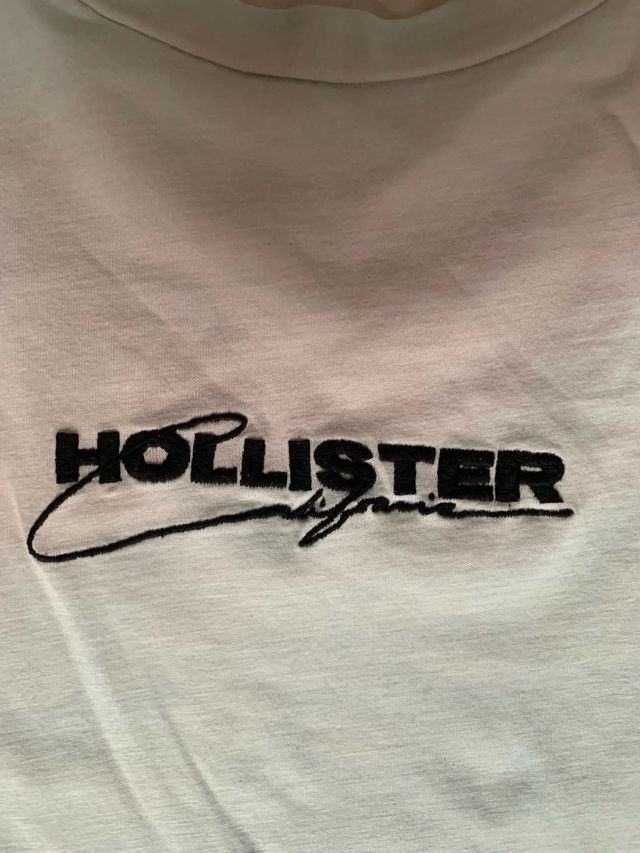 Camiseta Hollister Blanca Talla M