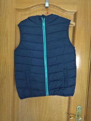 Chaleco niño 13-14 años azul verde del cort