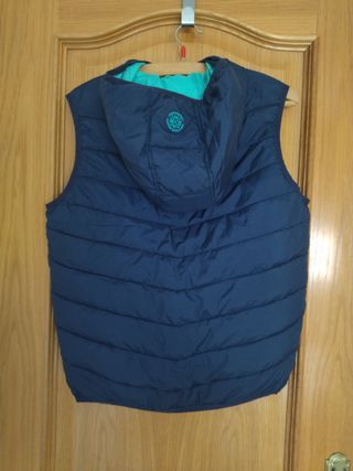 Chaleco niño 13-14 años azul verde del cort
