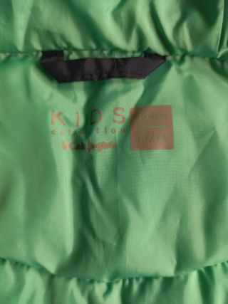 Chaleco niño 13-14 años azul verde del cort