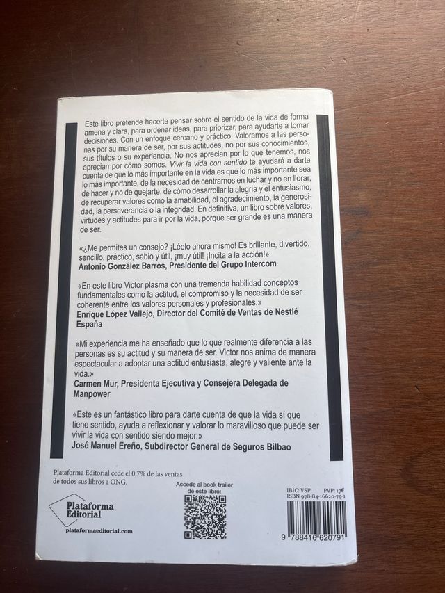 Vivir la vida con sentido