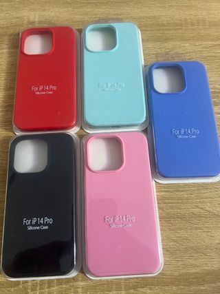 Pack 5 fundas Antigolpes IPhone 14 Pro NUEVAS