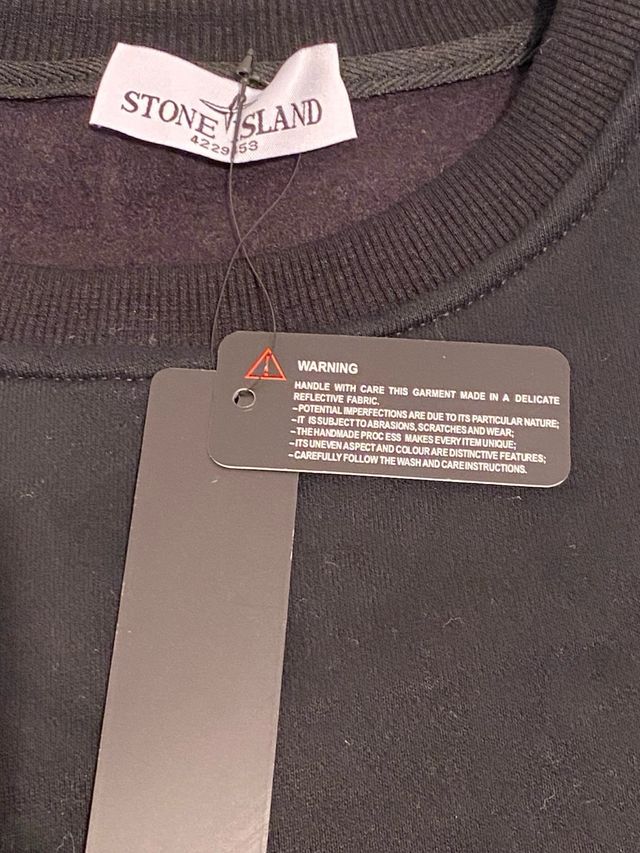 Sudadera Stone Island Negra Talla M