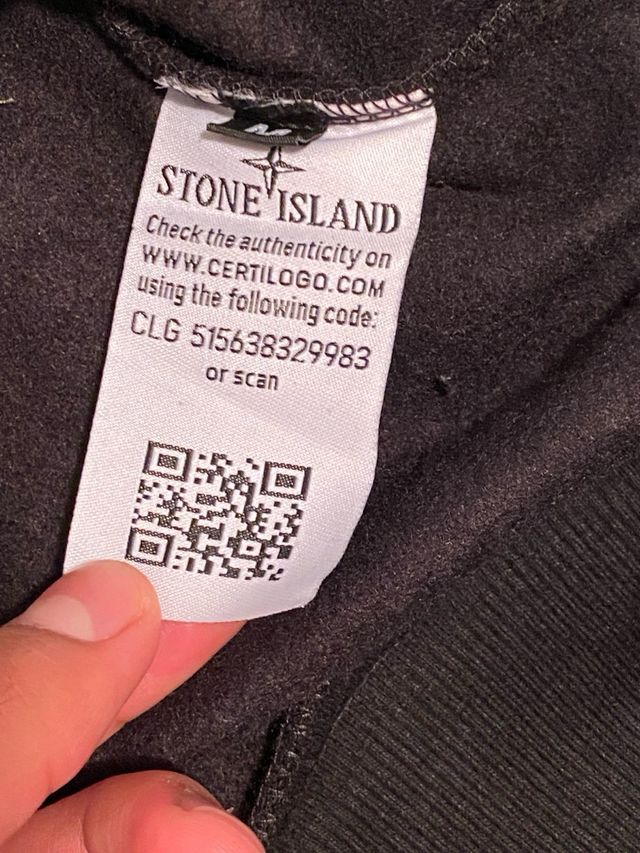 Sudadera Stone Island Negra Talla M