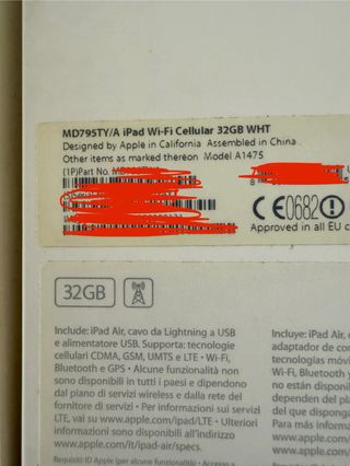 Apple iPad Air + Cellular Bianco