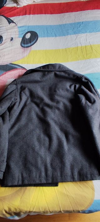 Abrigo paño gris talla 12