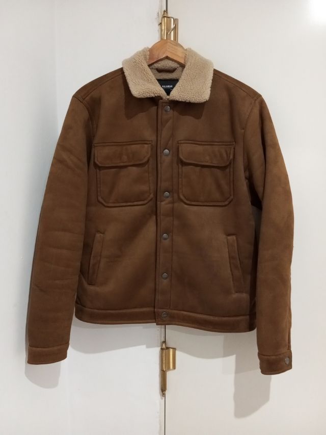 Chaqueta Pull&Bear Marrón Borrego