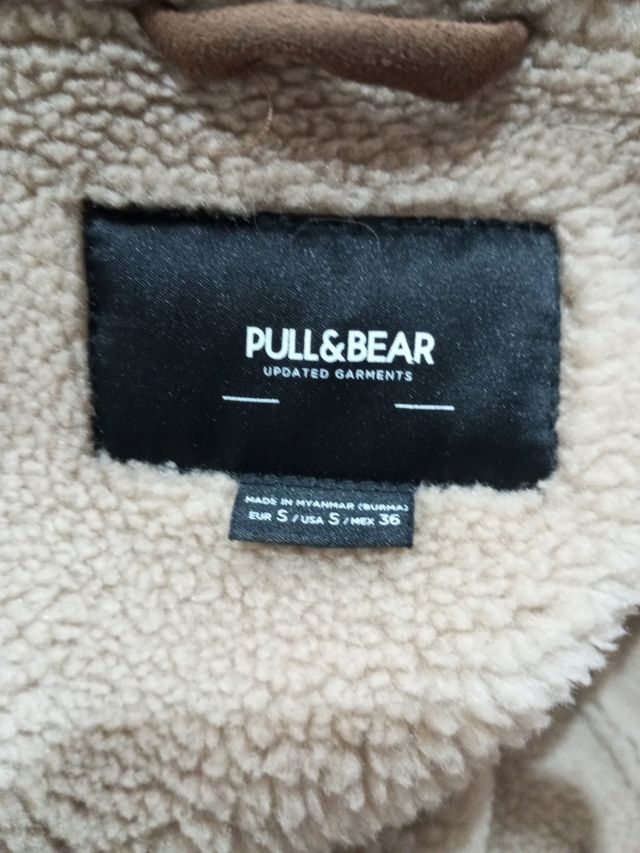 Chaqueta Pull&Bear Marrón Borrego