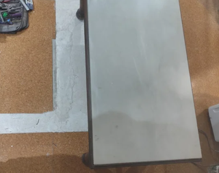 Mesa baja madera y mármol