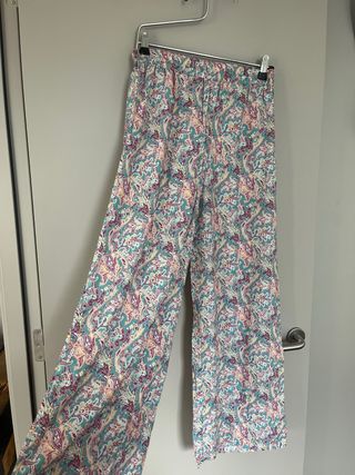 Pantalón ancho estampado