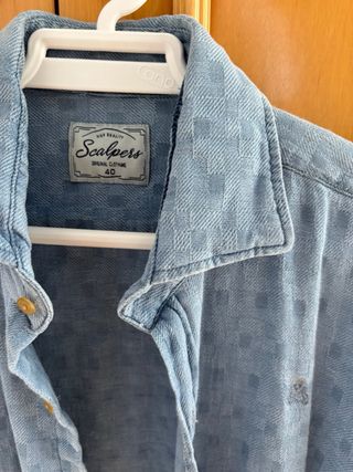 Camisa Scalpers Azul Talla 40
