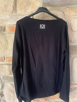 Maglia Iceberg Nera con Stampa Tom & Jerry