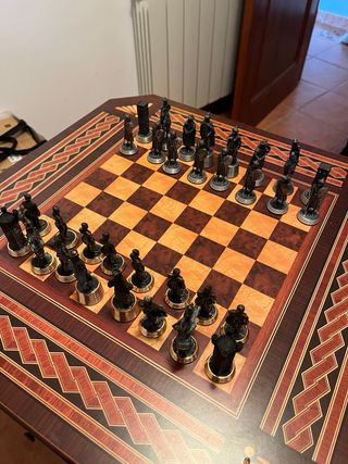 Ajedrez Coleccionista Figuras Metálicas