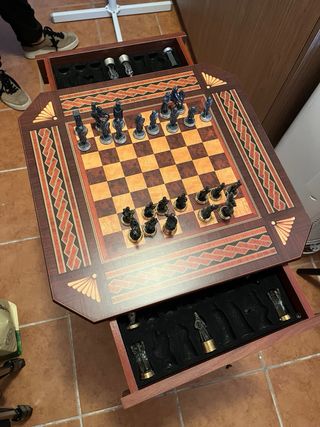 Ajedrez Coleccionista Figuras Metálicas