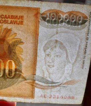 Billetes de Yugoslavia