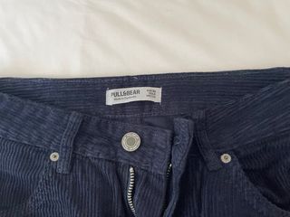Pantalón pana azul marino