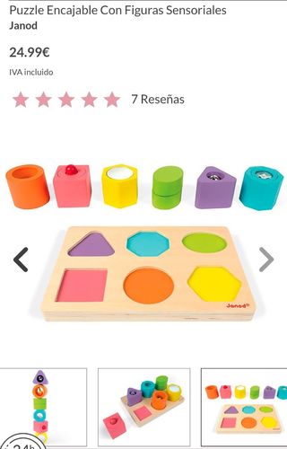 Puzzle Janod Figuras Sensoriales