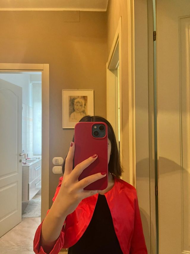 Bolero rosso corallo