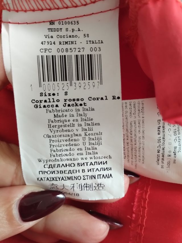 Bolero rosso corallo