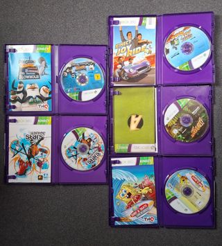 Lote de 5 juegos Xbox 360 Kinect 