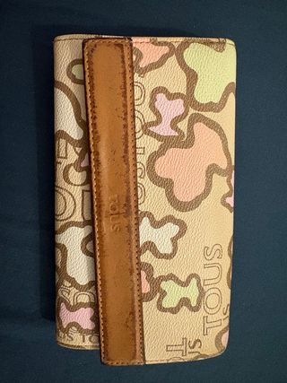 Billetera Tous Mujer Grande Beige Multicolor