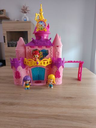 Castillo Pin y Pon y tres muñecos 