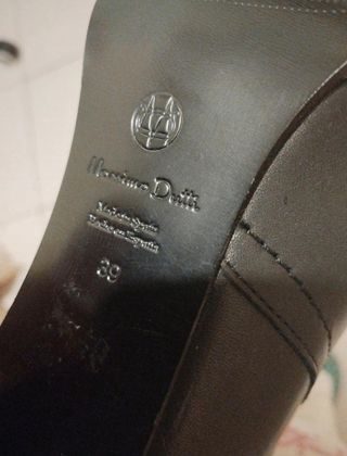 Botas altas piel Massimo Dutti T39