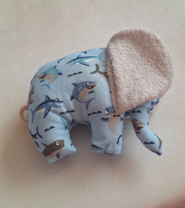 Peluche elefante sensorial infantil