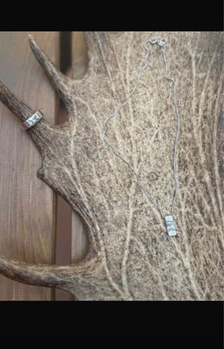 Colgante y Anillo Plata de Ley con Piedra