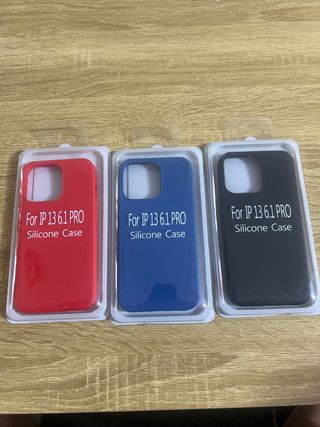 Pack 3 fundas silicona IPhone 13 Pro NUEVAS
