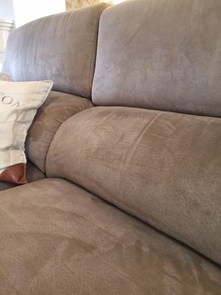 Sofá modular marrón tela