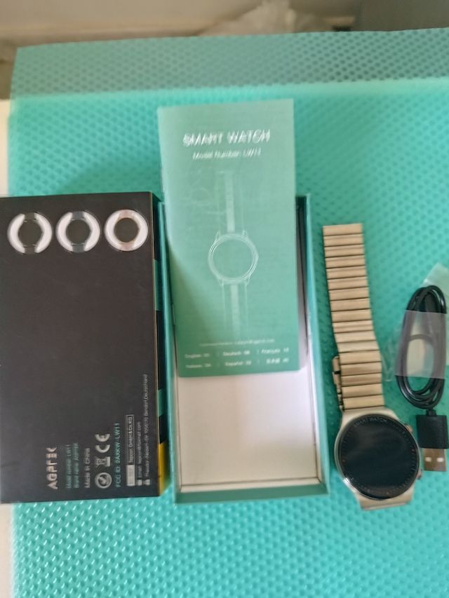 Smartwatch AGPTEK LW11 Oro/Plata